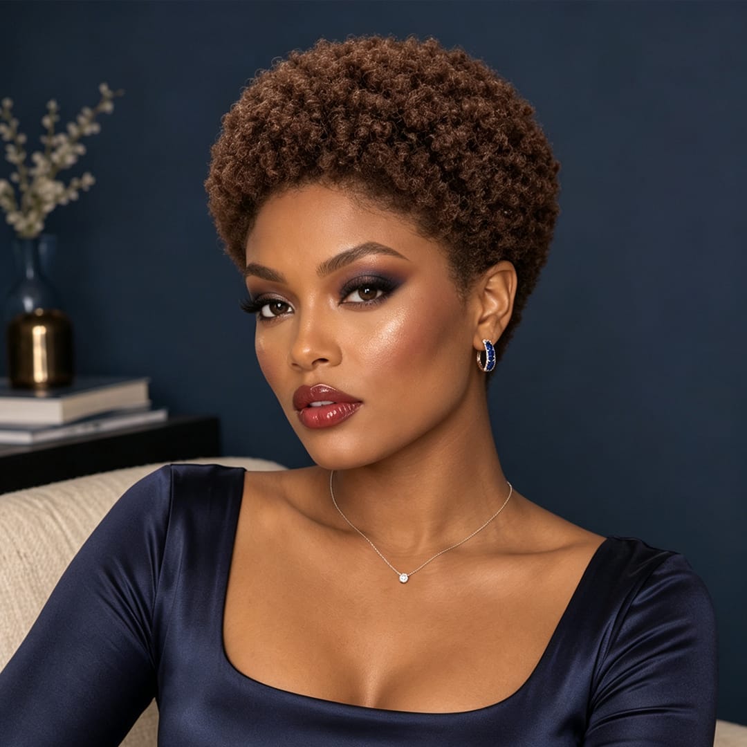 ailuxyhair-fr Entrepôt en France AILUXY 13x4 Lace Bob Noir Perruque afro curly
