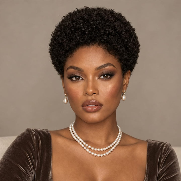 ailuxyhair-fr Entrepôt en France AILUXY 13x4 Lace Bob Noir Perruque afro curly
