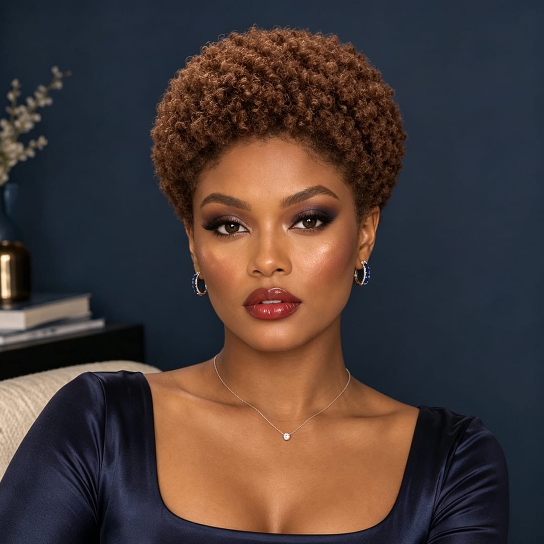 ailuxyhair-fr Entrepôt en France AILUXY 13x4 Lace Bob Noir Perruque afro curly
