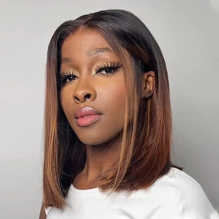 ailuxyhair-fr Entrepôt en France AILUXY 4x4 Lace Perruque Lisse Bob Perruque Courte 200% densité 100% cheveux humains comme sur la vidéo 2 - 3 jours reçus+Un beau cadeau