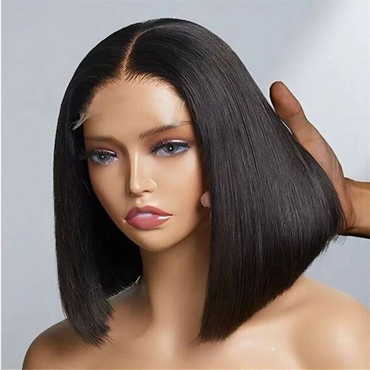 ailuxyhair-fr Entrepôt en France AILUXY Perruque Bob droite fermée en dentelle sans colle 4x4