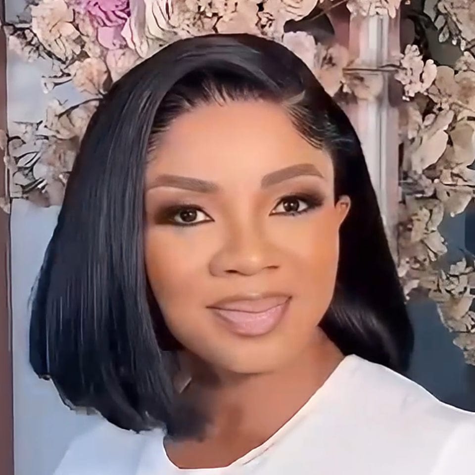 ailuxyhair-fr Entrepôt en France AILUXY Perruque Bob droite fermée en dentelle sans colle 4x4 Perruques ultra-naturelles : élégance instantanée