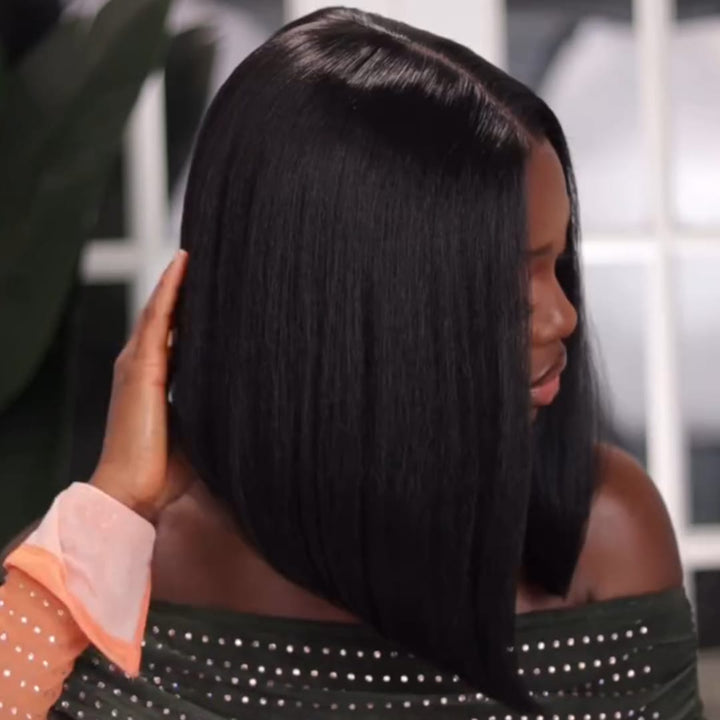 ailuxyhair-fr Entrepôt en France AILUXY Perruque Bob Luxe 2x6 en Dentelle Mode Look carré bob ultra chic
