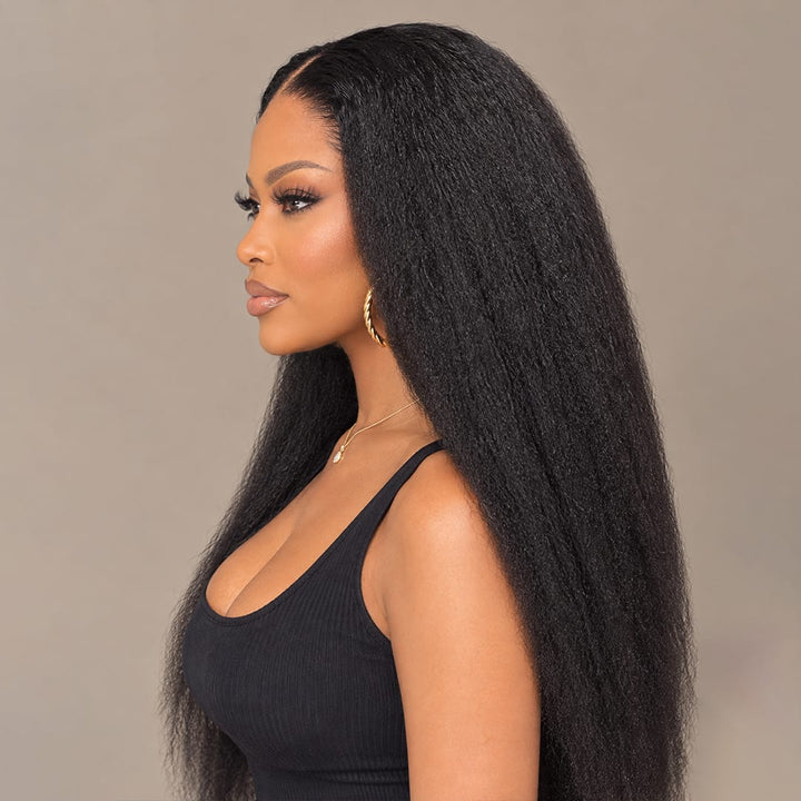 ailuxyhair-fr Entrepôt en France AILUXY Perruque Longue Kinky 4x4 Lace Closure Couleur Naturelle