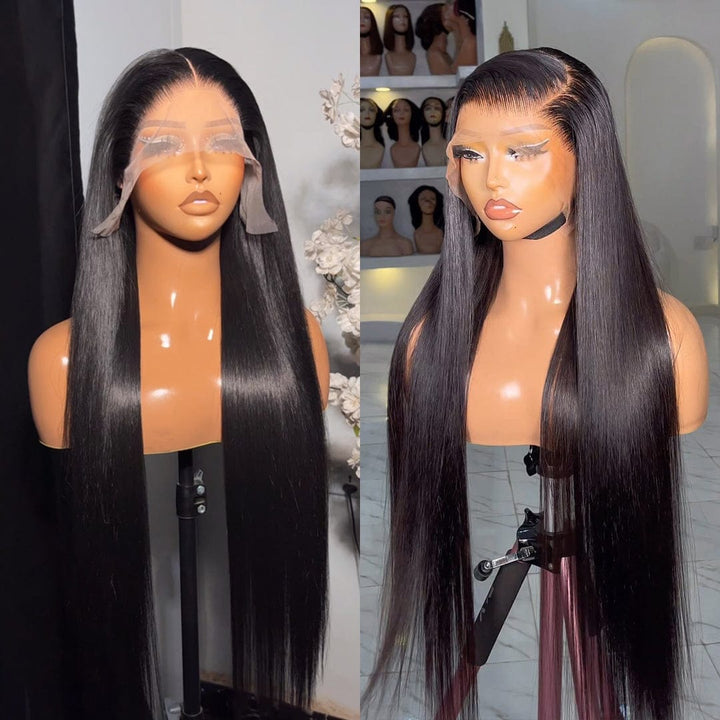 ailuxyhair-fr Entrepôt en France AILUXY Perruque Longue Lisse avec Lace Frontale 13X4 Raw Hair 200% Densité