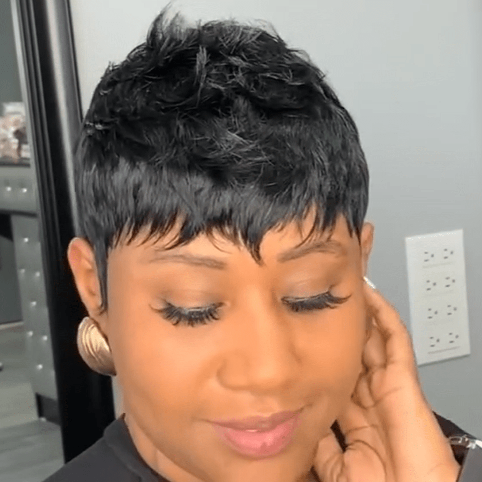ailuxyhair-fr Entrepôt en France Courte Perruque AILUXY Perruque PIXIE à coupe effilée fabriquée à la machine