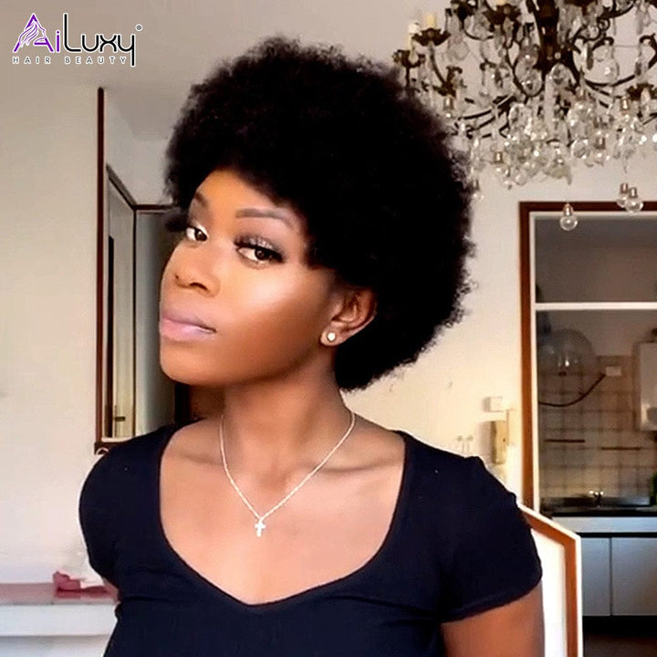 ailuxyhair-fr Entrepôt en France identique à l'image AILUXY bébé Bob Noir Perruque Perruque 100% Cheveux Humains comme sur la vidéo 2 - 3 jours reçus+Un beau cadeau+pas de taxes