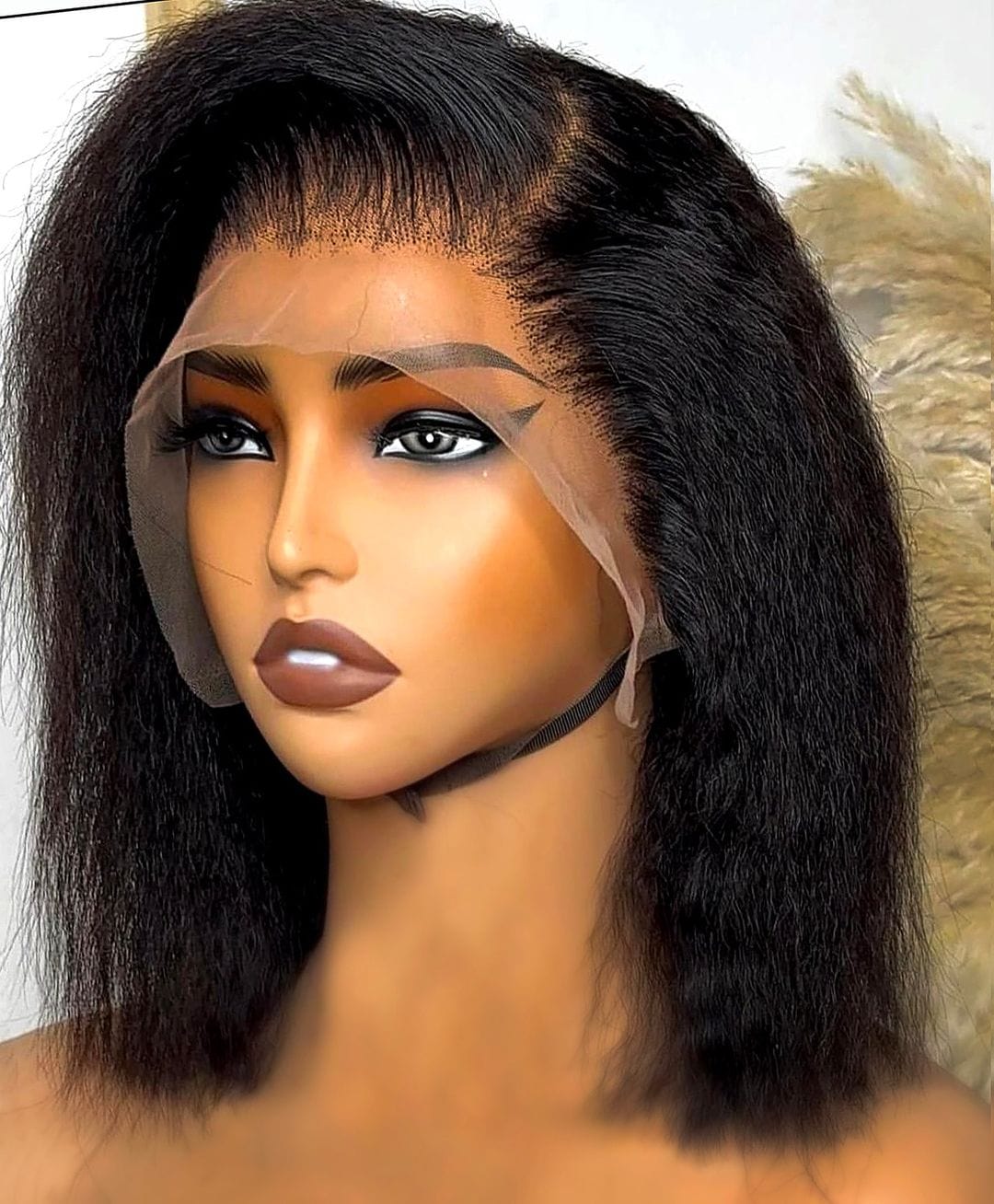 ailuxyhair-fr identique à l'image 10pouces AILUXY 13x4 Lace Frontal Kinky straight Perruque