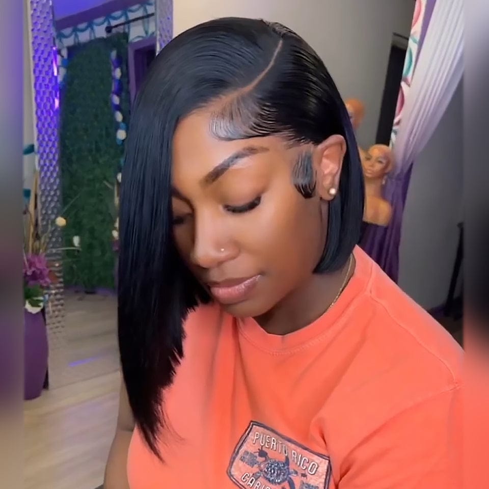 ailuxyhair-fr Identique à l'image 10pouces AILUXY Lace frontal Perruque Nouvelle Collection Printemps -Des Cheveux Magnifiques à Petit Prix