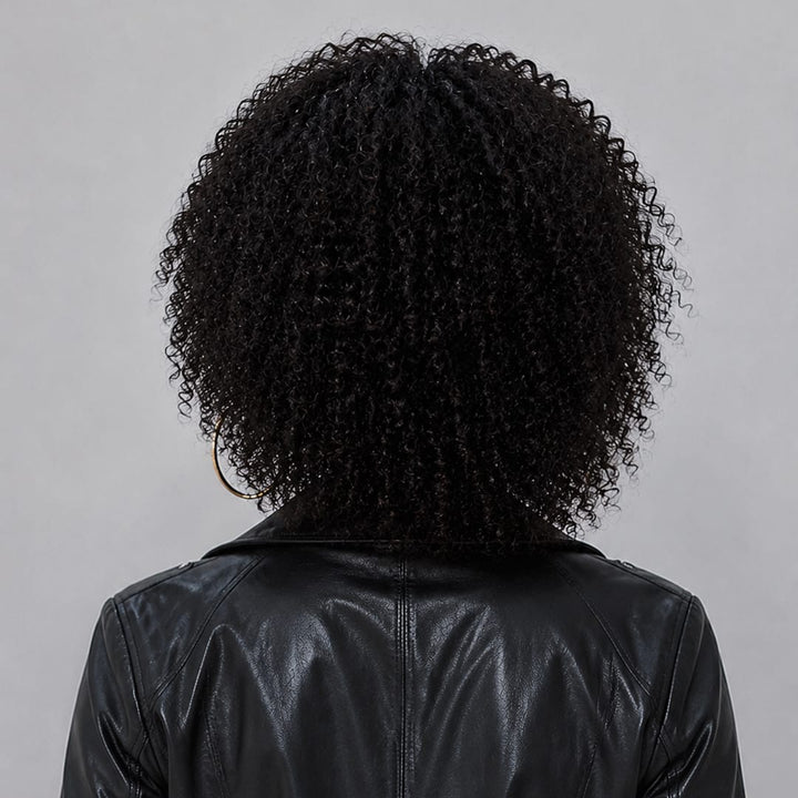 ailuxyhair-fr Identique à l'image 14pouces Ailuxy Perruque kinky curly volumineuse avec tresses intégrées sur le côté, rendu naturel afro