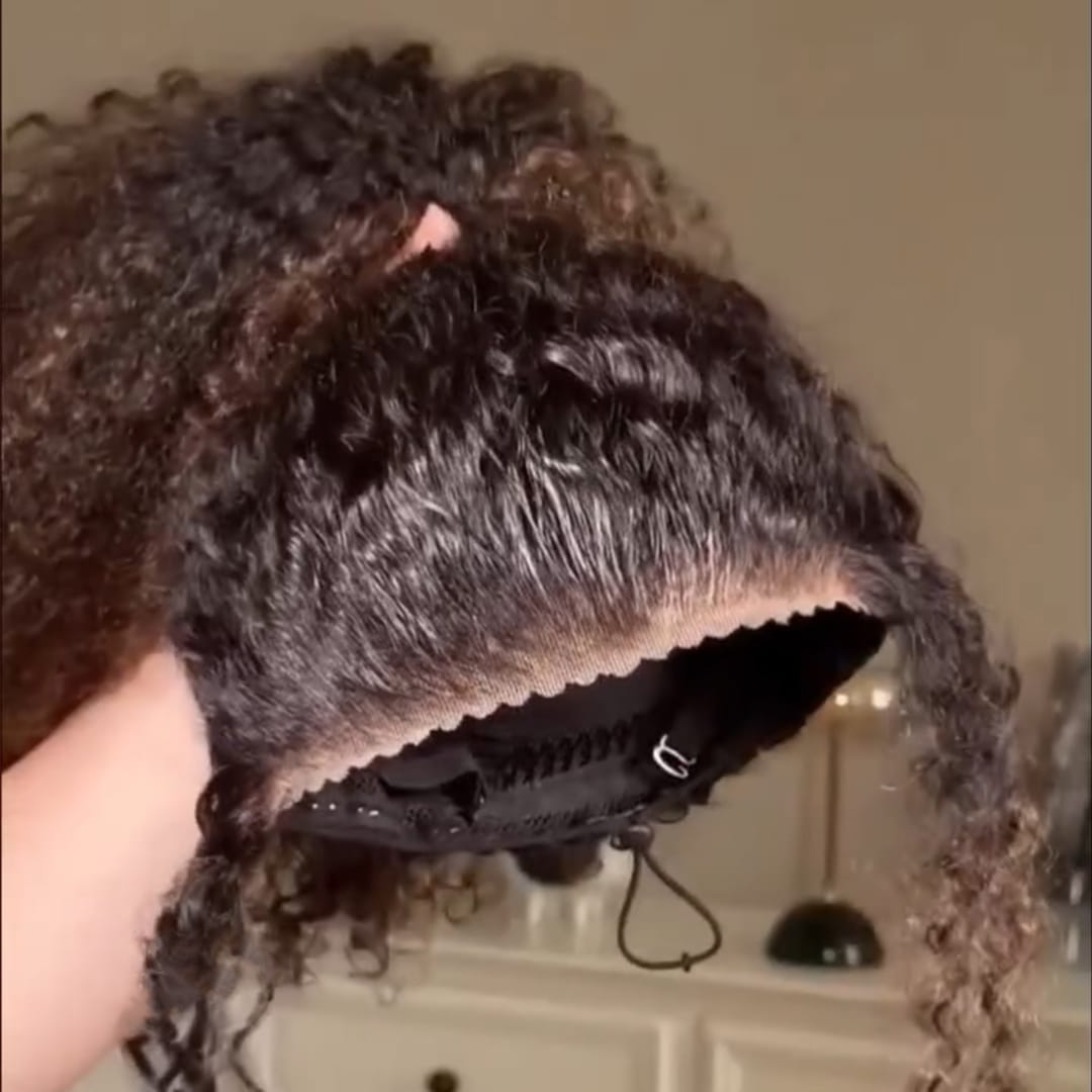 ailuxyhair-fr Identique à l'image 18pouces AILUXY Perruque Afro Queue‑de‑cheval Haute Bouclée Lace Front, Volume Extra, 100% Cheveux Humains
