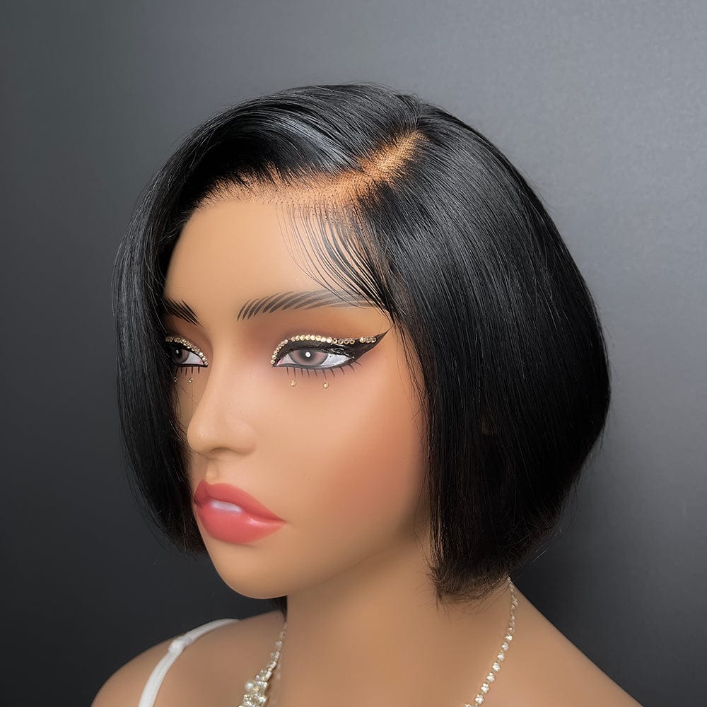ailuxyhair-fr identique à l'image AILUXY 4x4 Lace Bob Perruque 100% Cheveux Humains comme sur la vidéo 2 - 3 jours reçus+Un beau cadeau