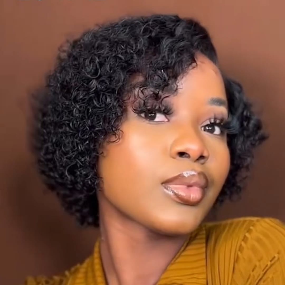 ailuxyhair-fr identique à l'image AILUXY Perruque Courte à Petites Boucles Crépues Volumineuse avec Ligne Cheveux Naturelle, Facile à Porter et à Mettre, Coiffure Tendance pour Femme