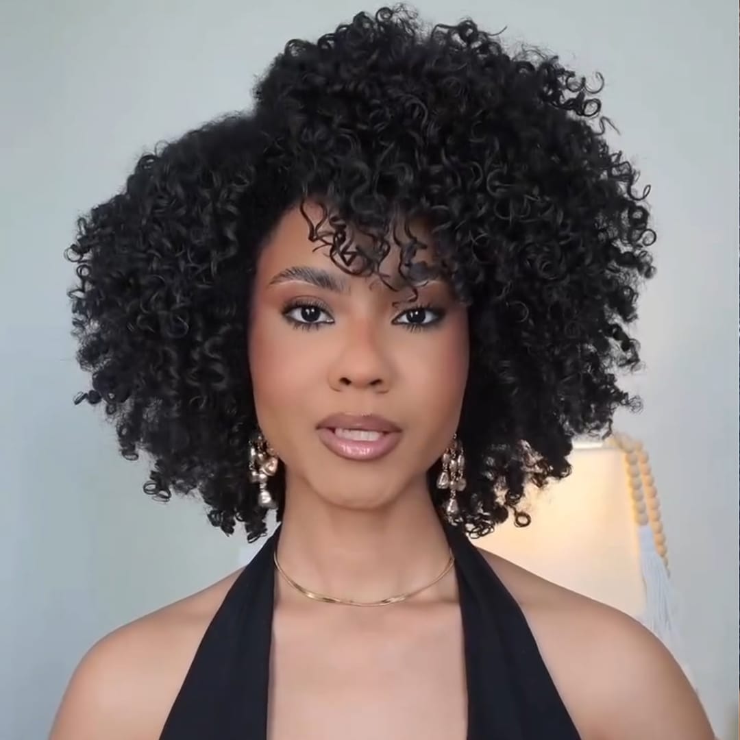 ailuxyhair-fr identique à l'image AILUXY Perruque Courte à Texture Frisée Souple, Boucles Rebondissantes, Coiffure Naturelle Sans Colle