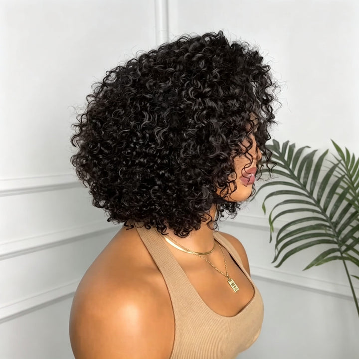 ailuxyhair-fr identique à l'image AILUXY Perruque Mi-Courte à Texture Frisée Souple, Boucles Rebondissantes, Coiffure Naturelle Sans Effort