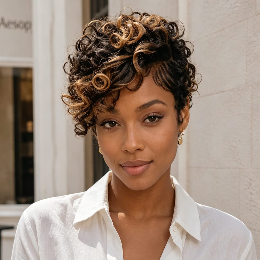 ailuxyhair-fr identique à l'image AILUXY Pixie Bob 4X4 lace Perruque 100% Cheveux Humains comme sur la vidéo 2 - 3 jours reçus+Un beau cadeau