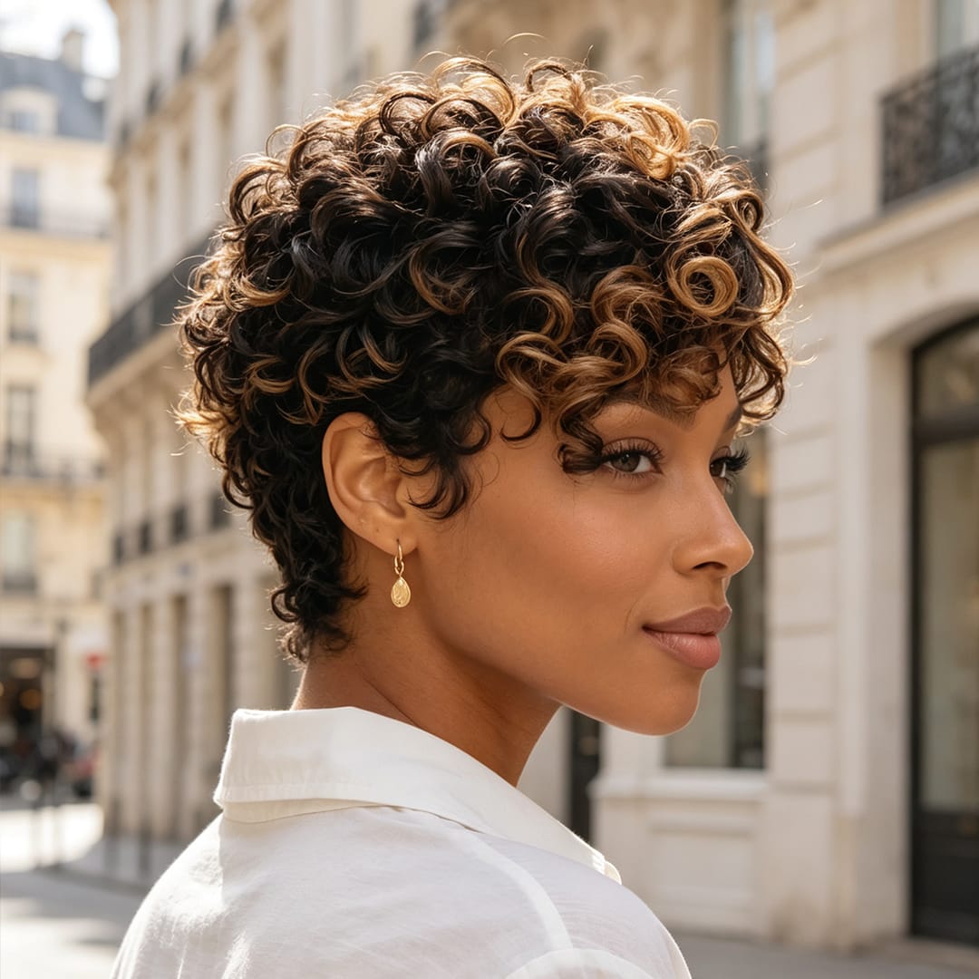 ailuxyhair-fr identique à l'image AILUXY Pixie Bob 4X4 lace Perruque 100% Cheveux Humains comme sur la vidéo 2 - 3 jours reçus+Un beau cadeau