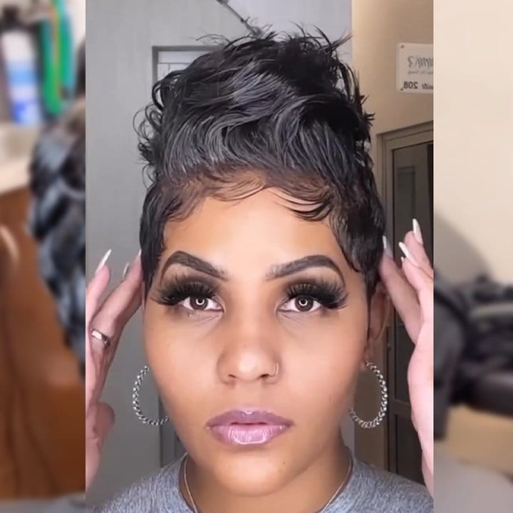 ailuxyhair-fr identique à l'image AILUXY Tout en dentelle Perruque 100% Cheveux Humains comme sur la vidéo 2 - 3 jours reçus+Un beau cadeau