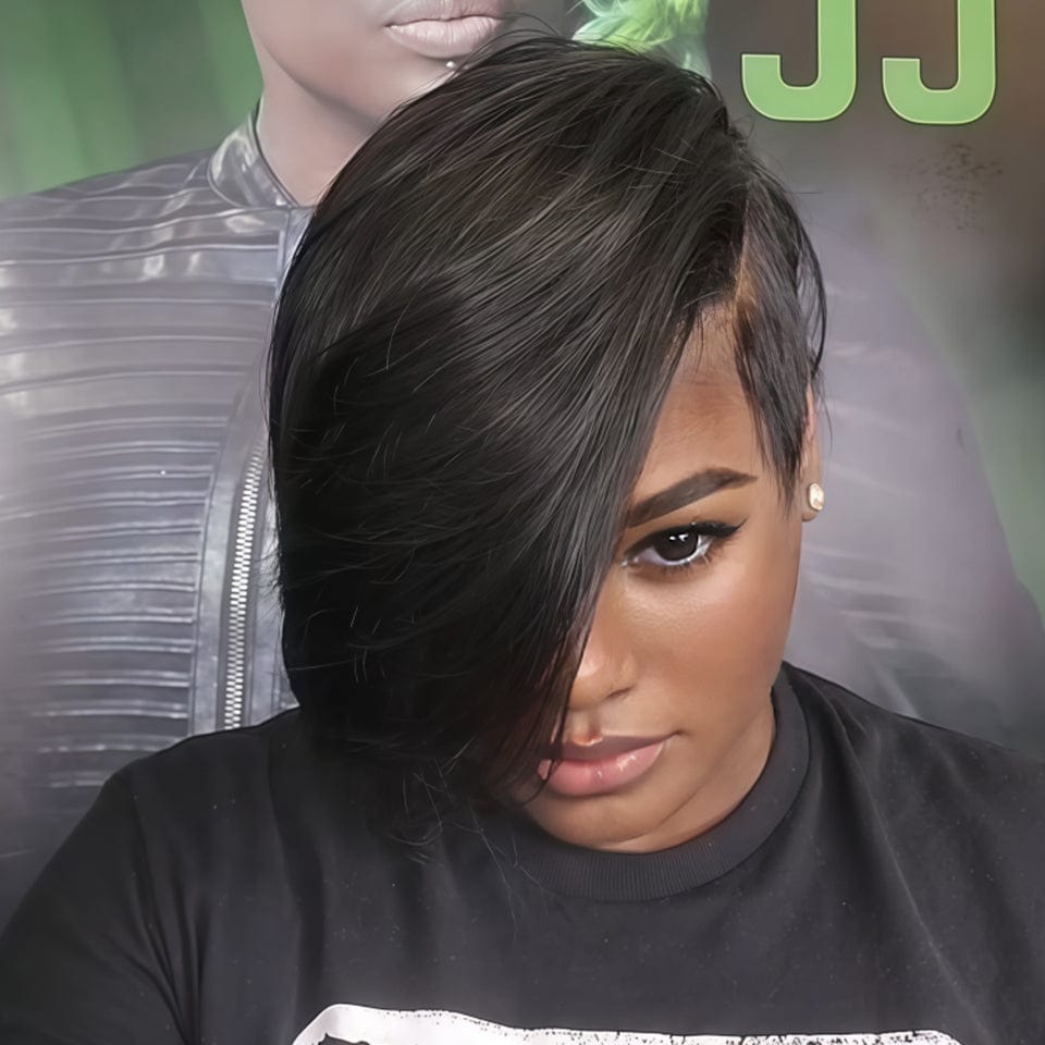 ailuxyhair-fr Identique à la photo 10pouces AILUXY Perruque lace FULL lace vente flash Lisse cheveux naturels du Vietnam