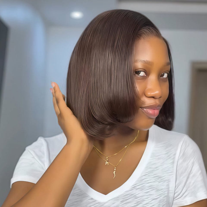 ailuxyhair-fr Identique à la photo AILUXY Perruque 13x4 Lace BOB Perruques Colorées 4#