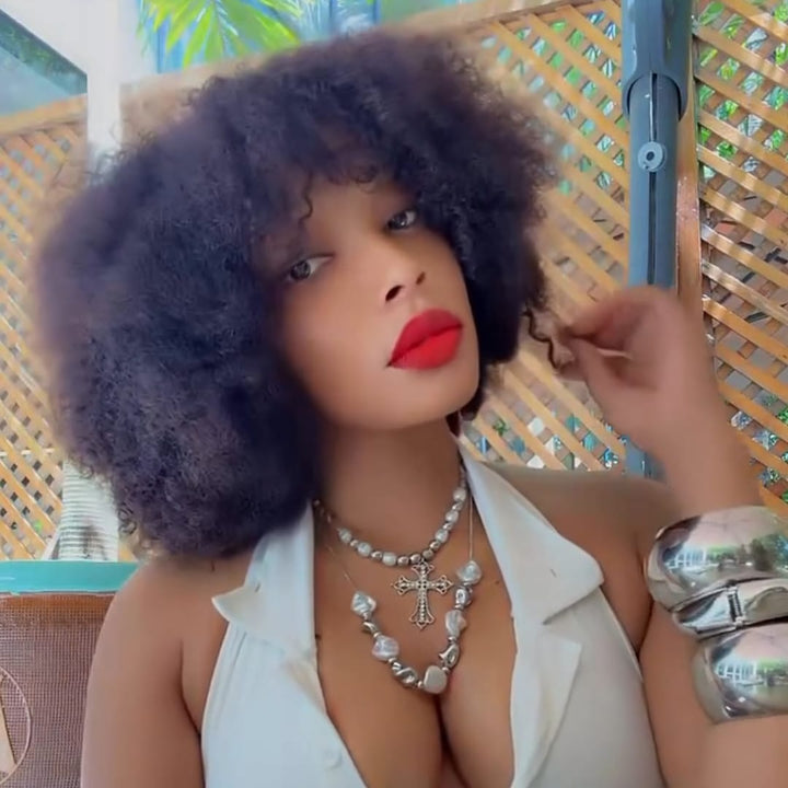 ailuxyhair-fr Identique à la photo AILUXY Perruque Afro Bouclée Parfaite｜Cheveux Crépus Naturels Sans Colle