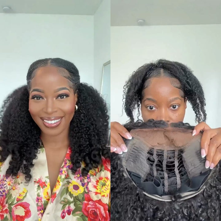 ailuxyhair-fr Identique à la photo AILUXY Perruque Boucles Volumineuses Perruque Avec Bonnet Ajustable Confortable