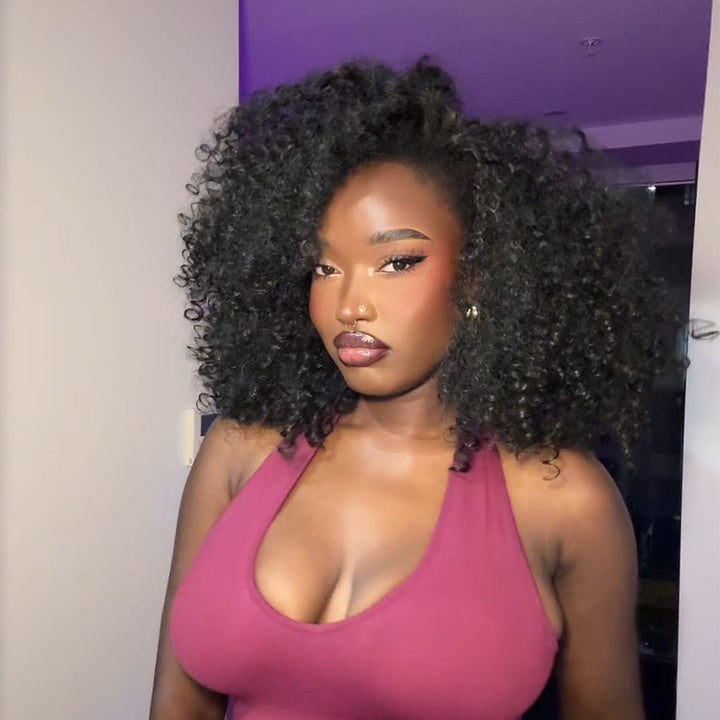ailuxyhair-fr Identique à la photo AILUXY Perruque Kinky Curly Sans Colle, Effet Naturel
