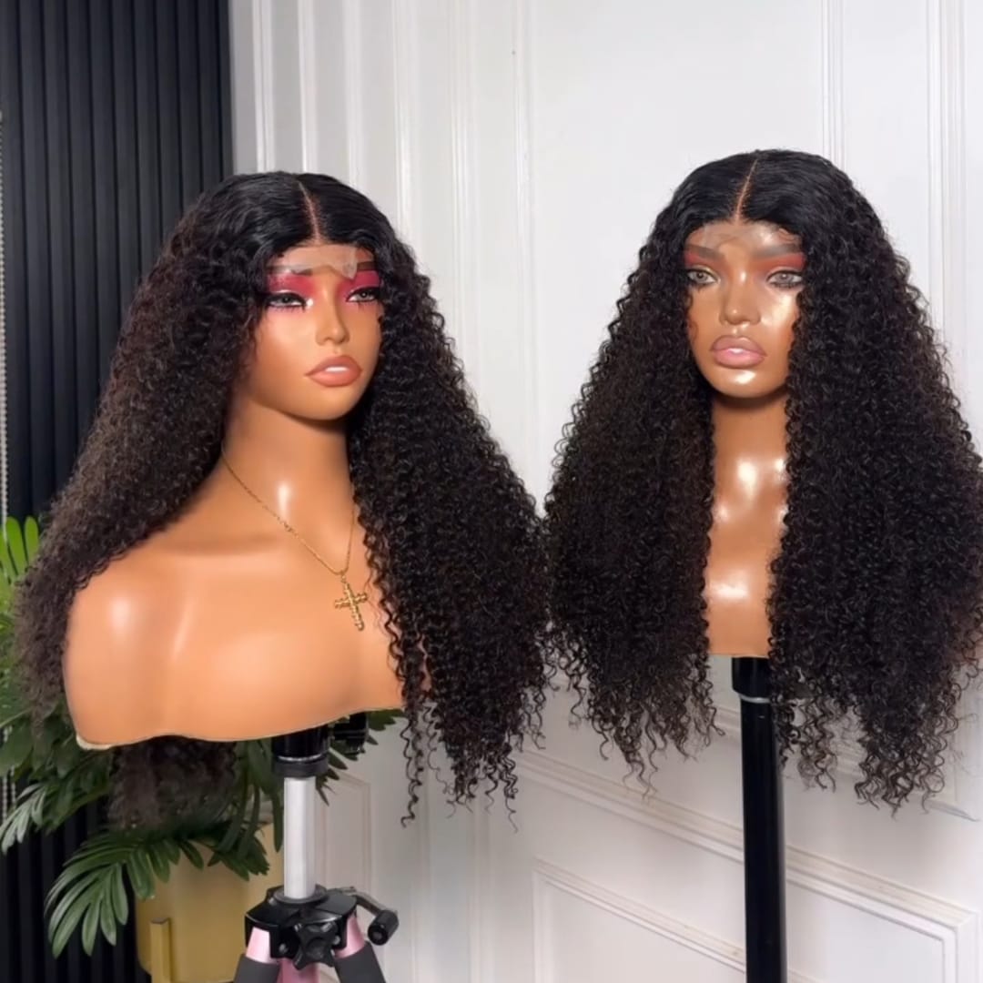 ailuxyhair-fr Identique à la photo AILUXY Perruque Lace Front Cheveux Humains Bouclés Kinky Curly - Look Naturel