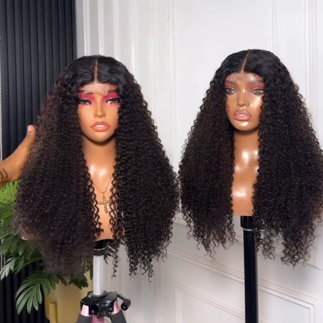 ailuxyhair-fr Identique à la photo AILUXY Perruque Lace Front Cheveux Humains Bouclés Kinky Curly - Look Naturel