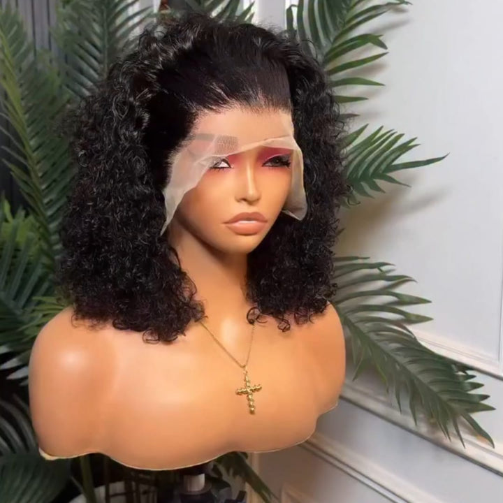 ailuxyhair-fr Identique à la photo AILUXY Perruques Crépus Bouclés Afro avec 13x4 Frontal Dentelle,Cheuveux Humains 100%
