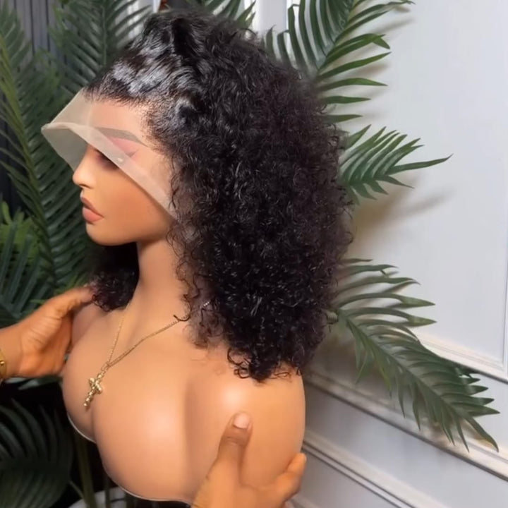 ailuxyhair-fr Identique à la photo AILUXY Perruques Crépus Bouclés Afro avec 13x4 Frontal Dentelle,Cheuveux Humains 100%