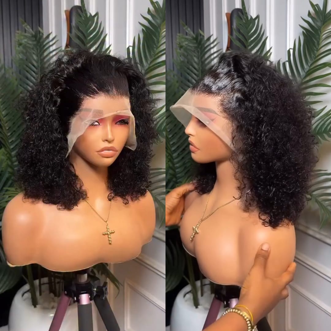 ailuxyhair-fr Identique à la photo AILUXY Perruques Crépus Bouclés Afro avec 13x4 Frontal Dentelle,Cheuveux Humains 100%