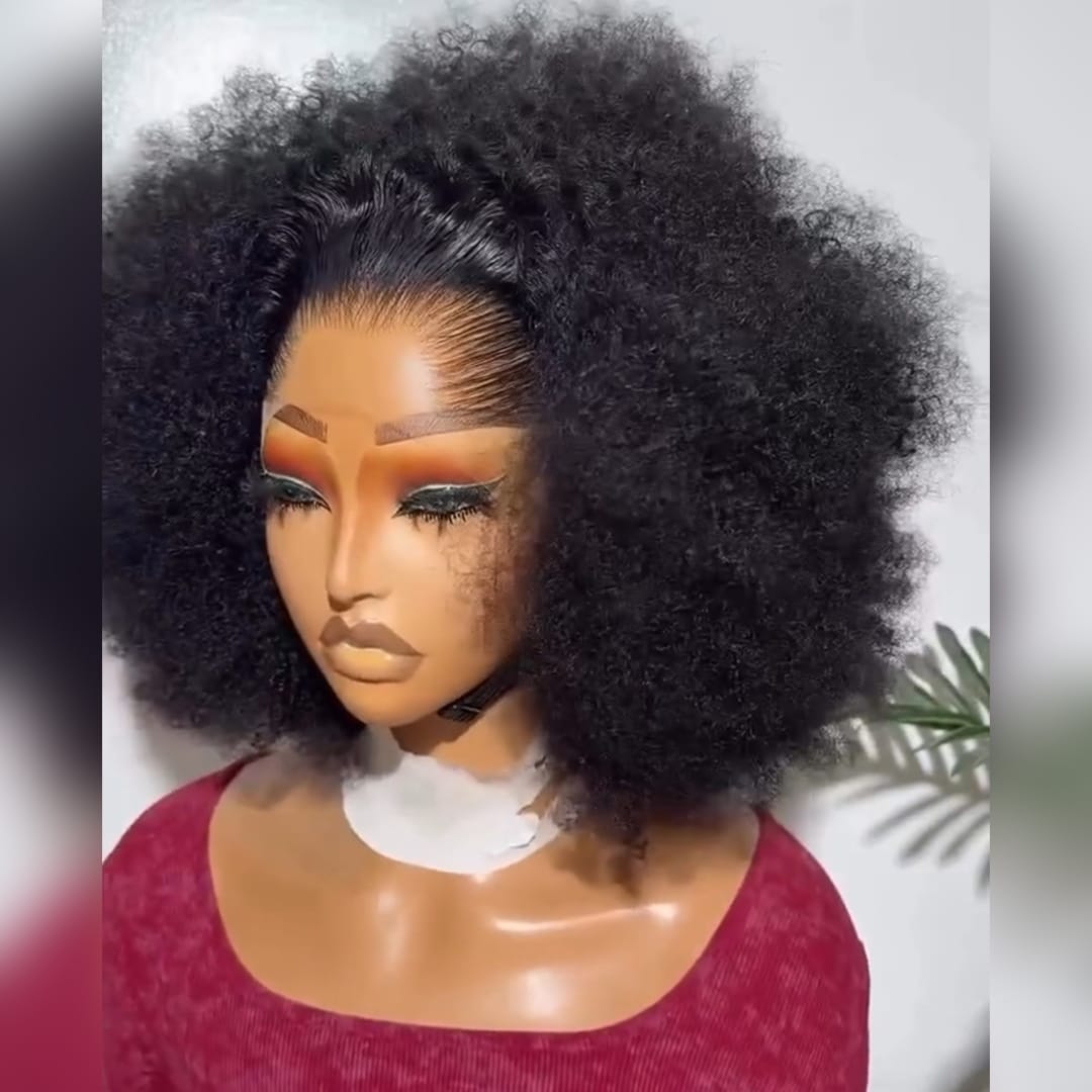 ailuxyhair-fr Identique à la photo AILUXY Perruques Crépus Bouclés Afro avec 13x4 Frontal Dentelle,Cheuveux Humains 100% (Copy)