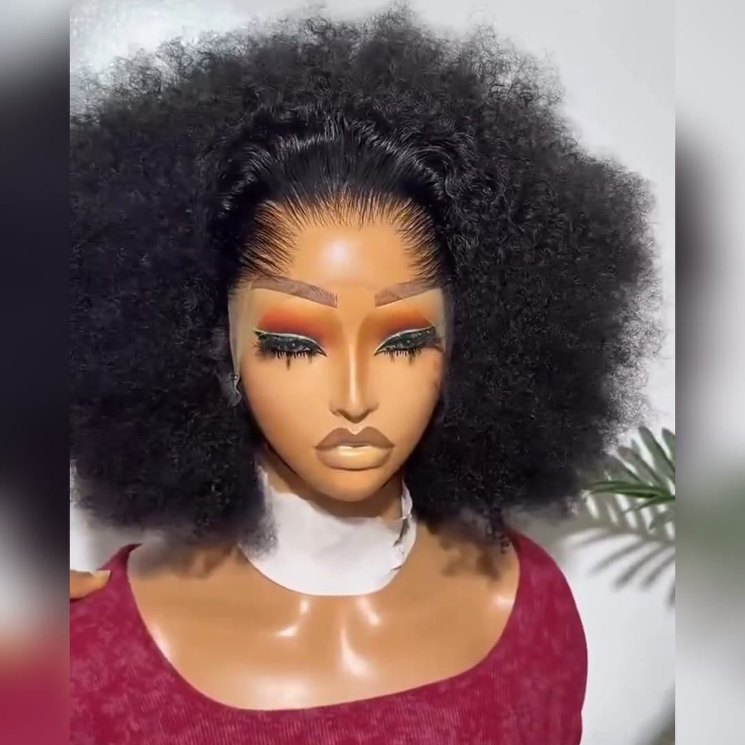 ailuxyhair-fr Identique à la photo AILUXY Perruques Crépus Bouclés Afro avec 13x4 Frontal Dentelle,Cheuveux Humains 100% (Copy)