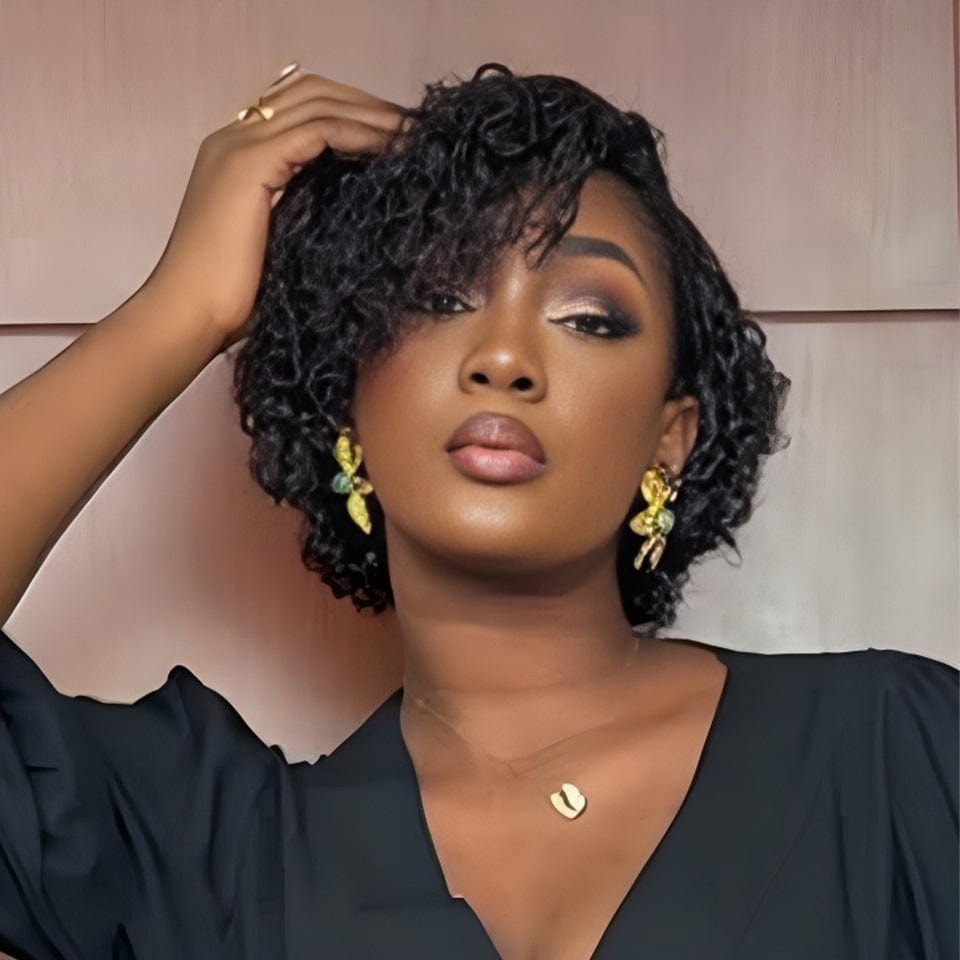 ailuxyhair-fr Identique à la photo Noir AILUXY Perruque personnalisée avancée bouclée fine cheveux humains 100%