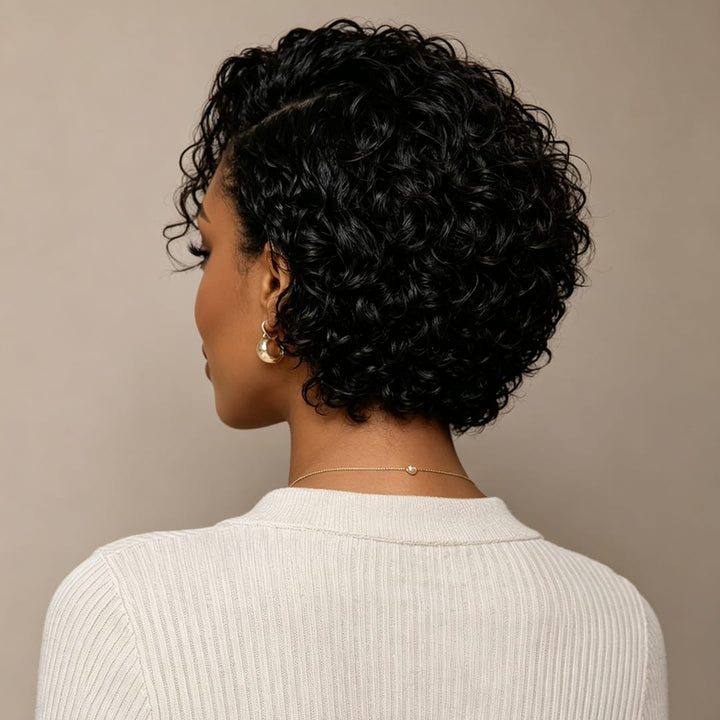 ailuxyhair-fr Identique à la photo Noir AILUXY Perruque personnalisée avancée bouclée fine cheveux humains 100%