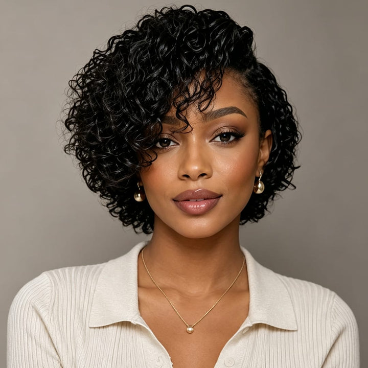 ailuxyhair-fr Identique à la photo Noir AILUXY Perruque personnalisée avancée bouclée fine cheveux humains 100%