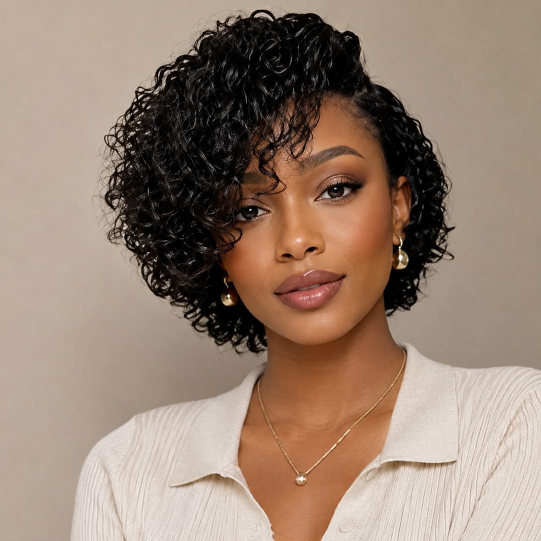 ailuxyhair-fr Identique à la photo Noir AILUXY Perruque personnalisée avancée bouclée fine cheveux humains 100%