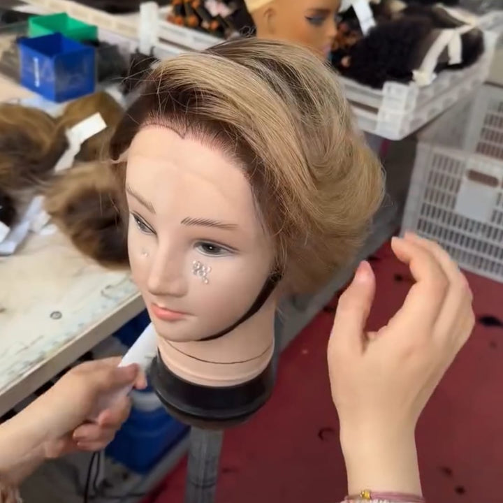 ailuxyhair-fr lisse Identique à l'image AILUXY Perruque 13×4 dentelle Bob Courte Française, Chic et Romantique.