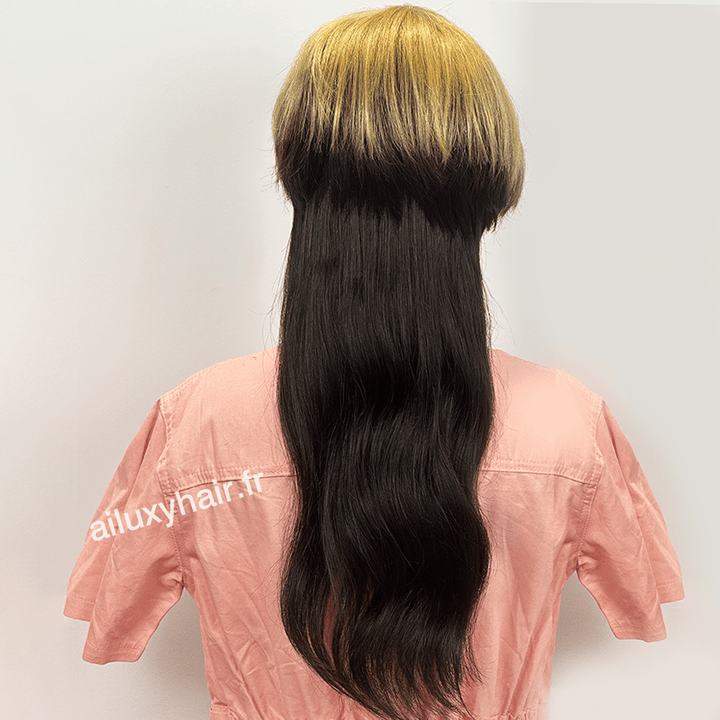 ailuxyhair-fr Longueur du modèle (En France) AILUXY Mullet Glueless Perruque