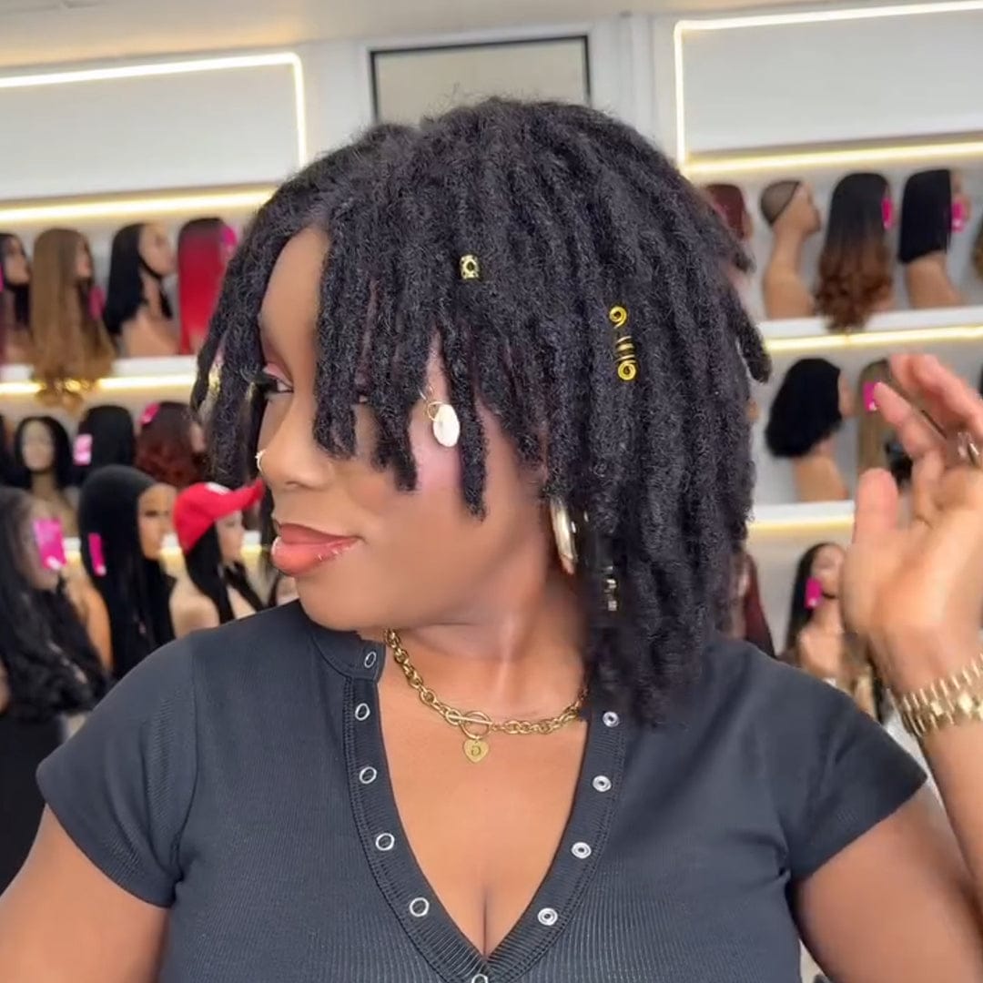 ailuxyhair-fr Perruque Combo 2 Perruques AILUXY Perruque Dreadlocks Bob Noir Twist Braid | Offre Spéciale | Look Authentique à Prix Imbattable