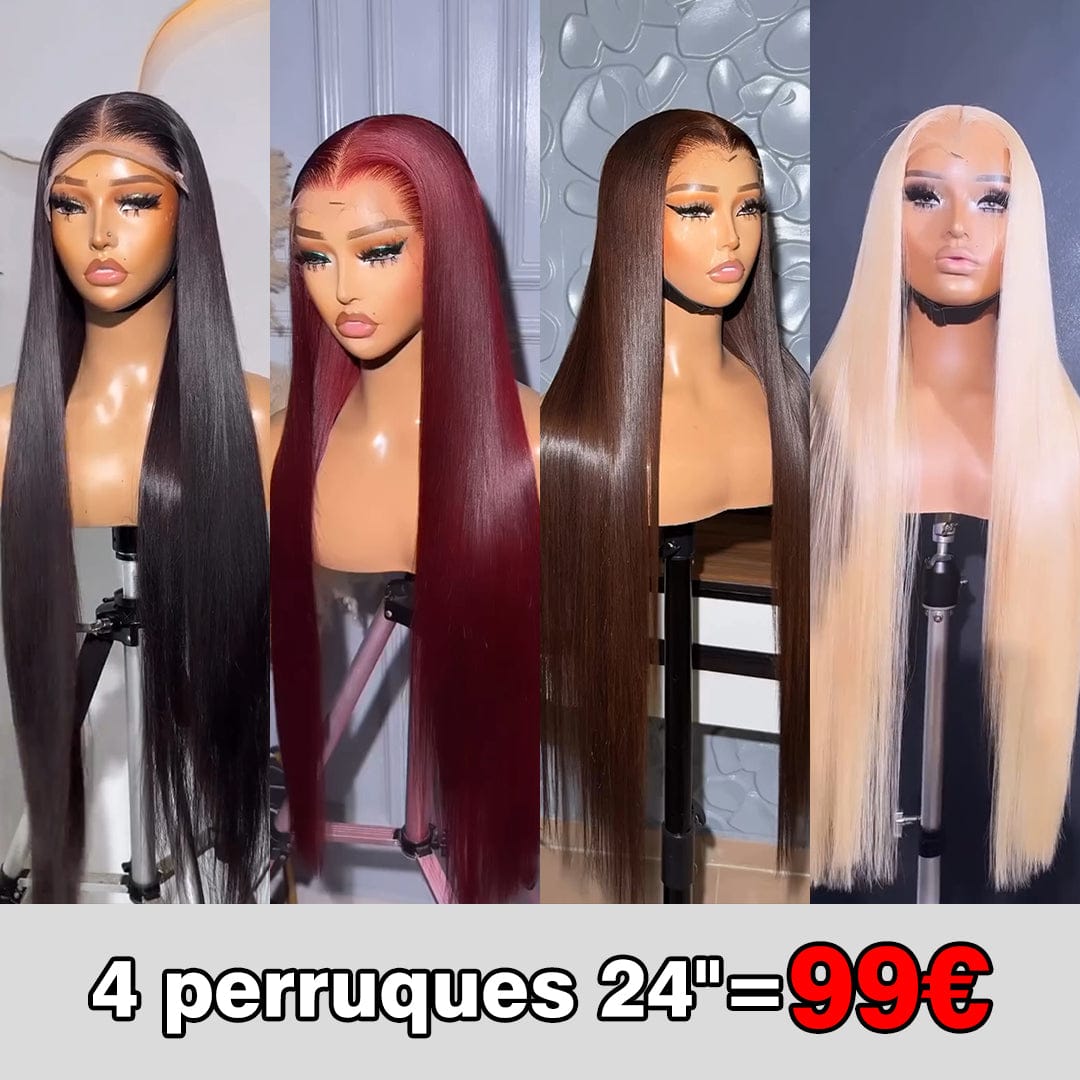 ailuxyhair-fr Perruque Combo AILUXY – 4 perruques Lisse SY blended 24" = 99€ OU 4 perruques Lisse SY blended 32" = 199€