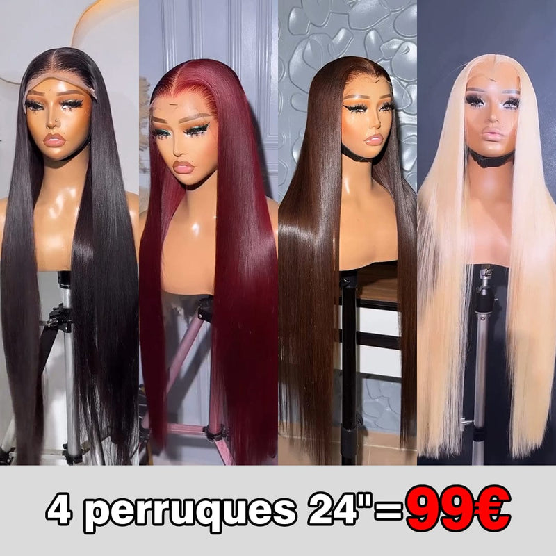 ailuxyhair-fr Perruque Combo AILUXY – 4 perruques Lisse SY blended 24" = 99€ OU 4 perruques Lisse SY blended 32" = 199€