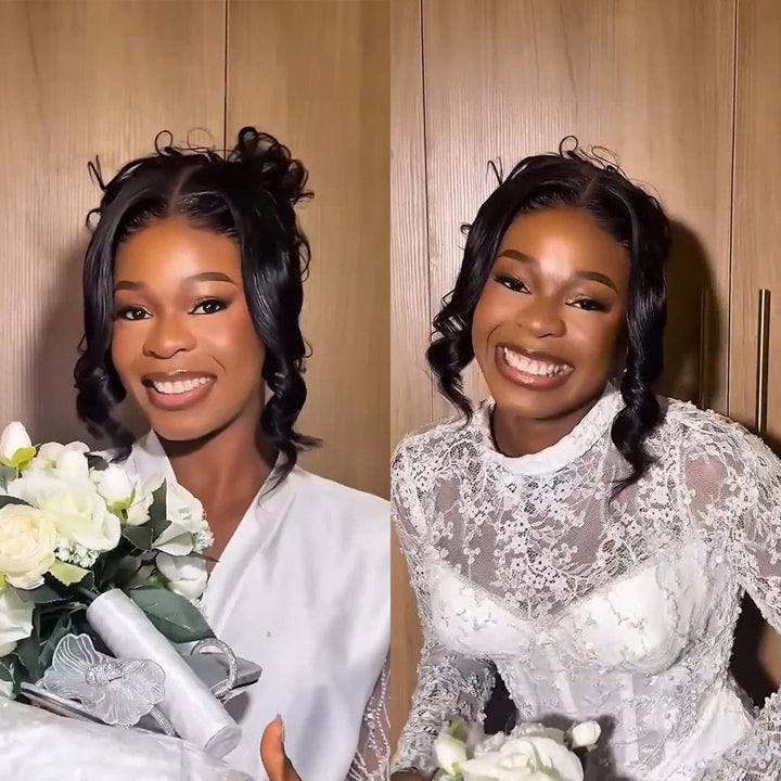 ailuxyhair-fr Perruque Combo AILUXY Perruque 13x4 Lace Chignon Rétro ou Demi-Chignon – Boucles Ondulées Délicates sur le Front, Style Élégant pour Mariage et Soirée – 100% Cheveux Humains