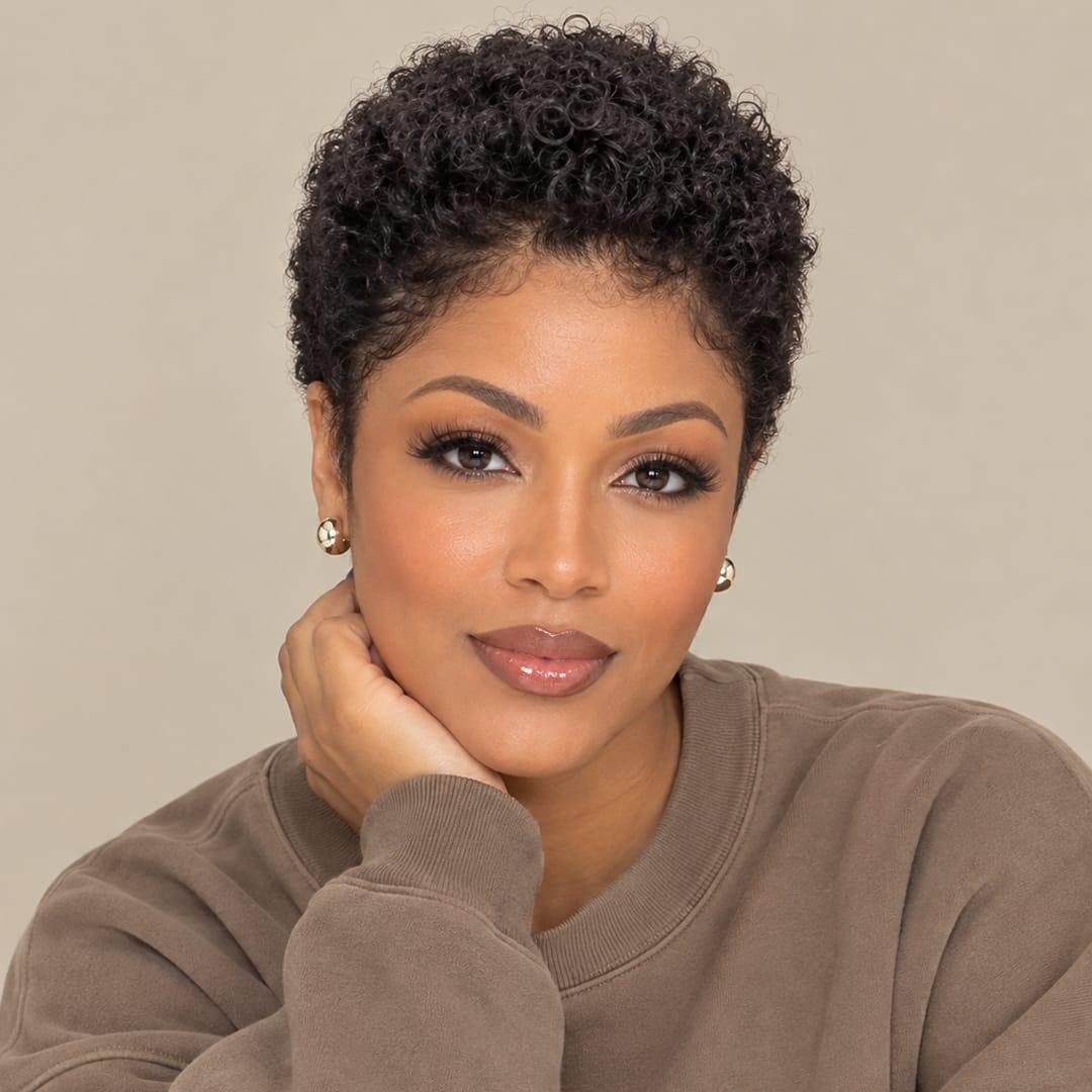 ailuxyhair-fr Perruque Combo AILUXY Prix d'usine 2 Perruques= €148 Perruque Identique à la photo en 100% Cheveux Humain 8pouces afro curly+HD curly Perruque