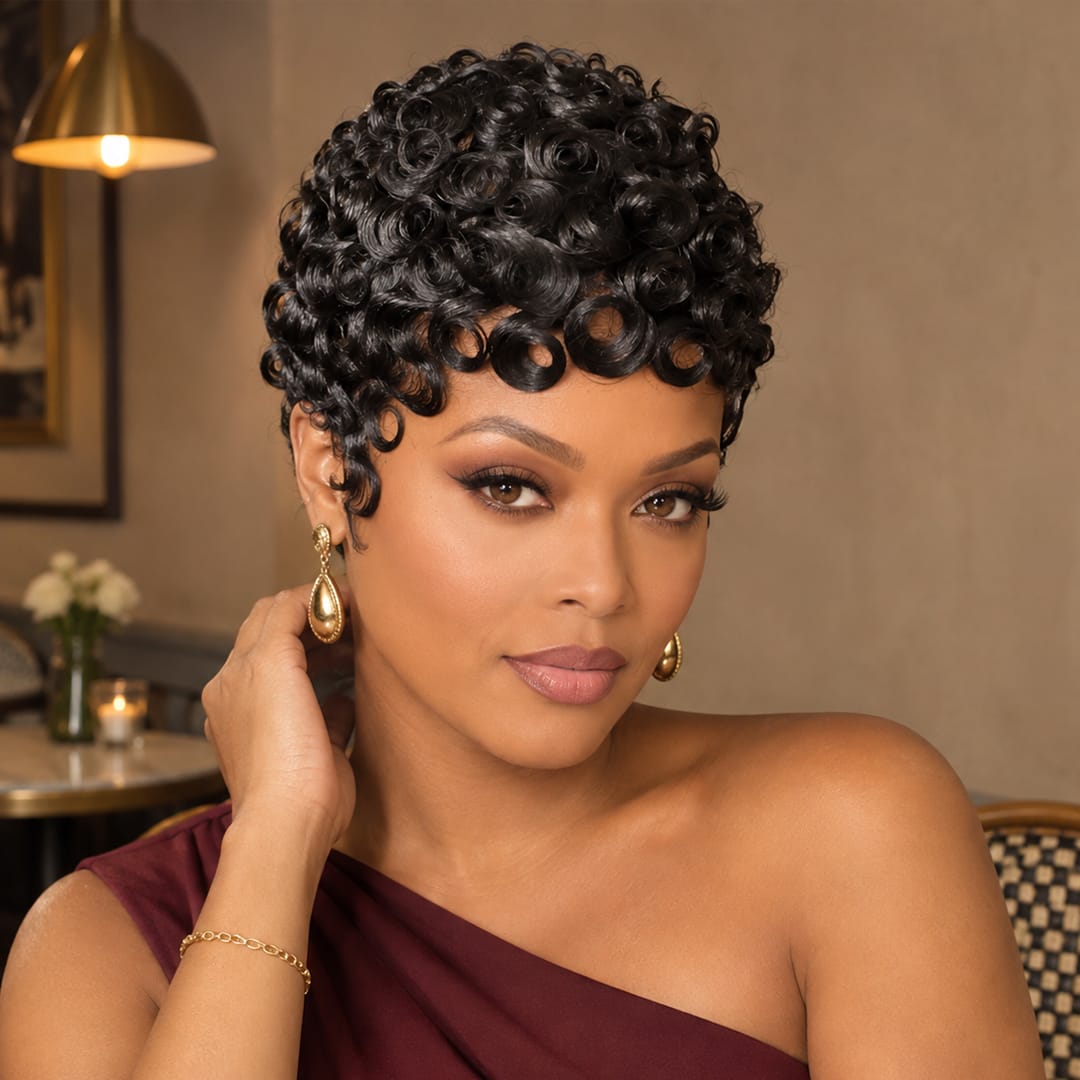 ailuxyhair-fr Perruque Combo AILUXY Prix d'usine 3 Perruques= €305 Perruque Identique à la photo en 100% Cheveux Humain 360 perruque 18pouces curly+ curly Perruque 1bt4 16pouces +pixie cut perruque