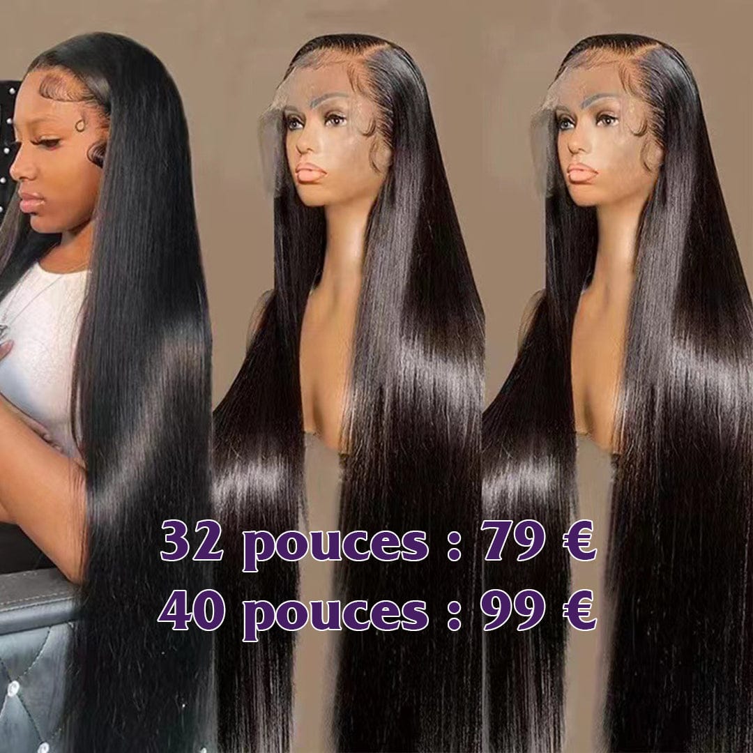 ailuxyhair-fr Perruque Combo AILUXY  Prix d'usine Perruques Lisses SY 40 pouces ou Perruque Lisse 32 pouces