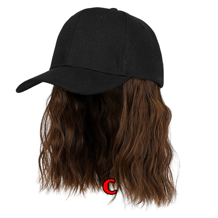 ailuxyhair-fr Perruque Combo Brun clair AILUXY Casquette avec Perruque Courte Ondulée - 6 Couleurs Disponibles- Identique à la photo