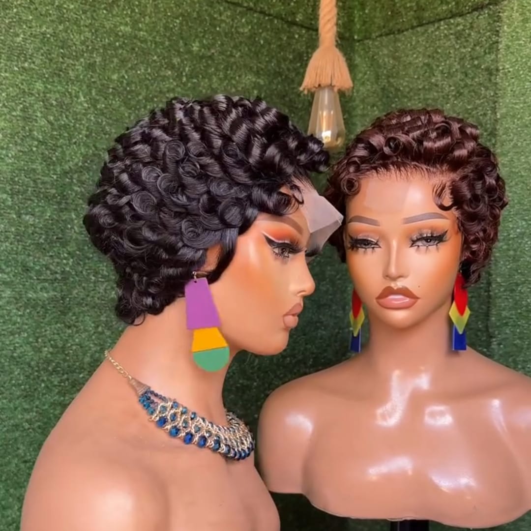 ailuxyhair-fr Perruque Combo brun rouge AILUXY Perruque Pixie Boucles Chic Avec 4x4 Lace Densité 200 % Couleur Naturelle 100% Cheveux Humains Naturels, Identique à l'image 2.0