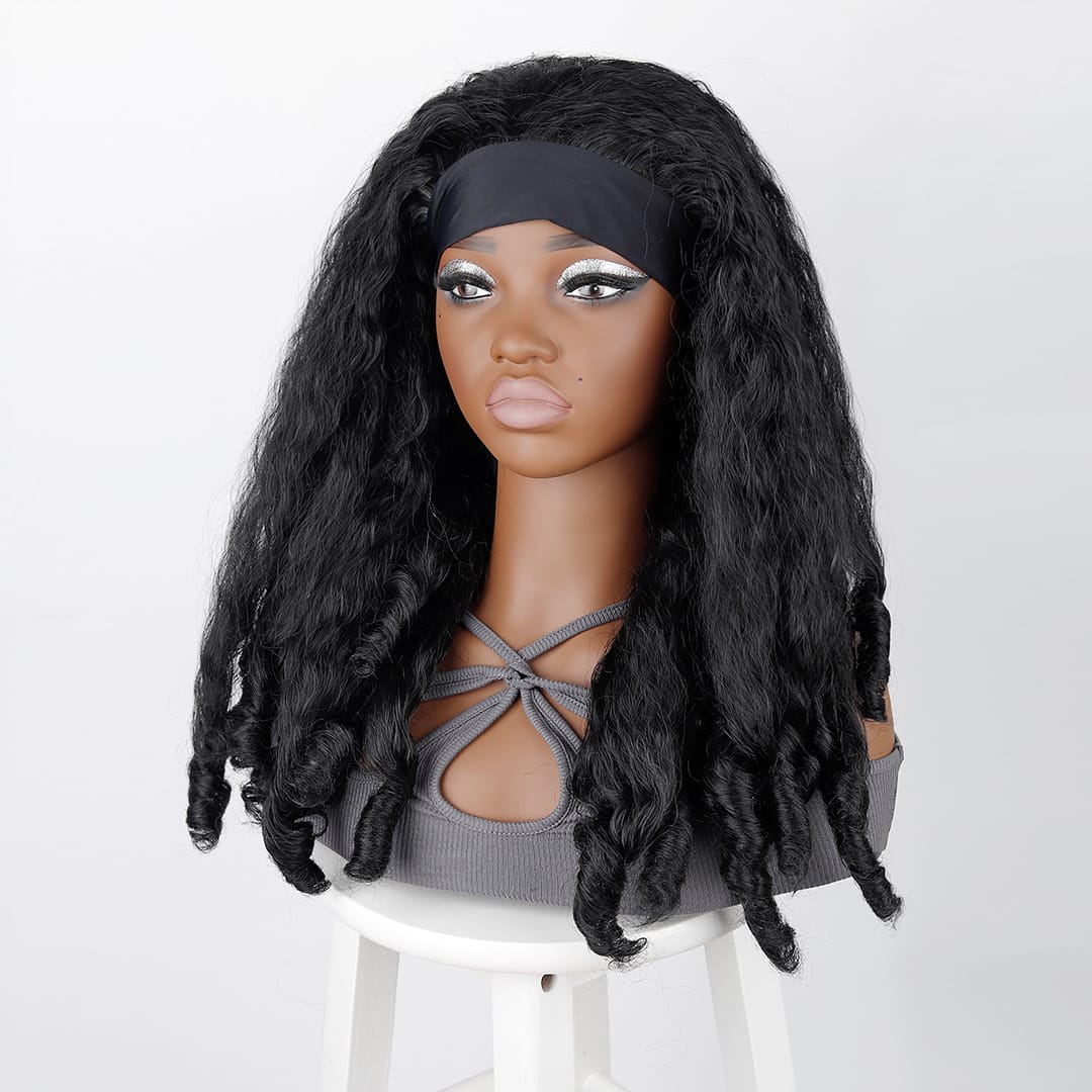 ailuxyhair-fr Perruque Combo Identique à la Photo AILUXY Perruque Bandeau Longue Ondulée Mécanique Cheveux Synthétiques Naturelle | Identique à la Photo